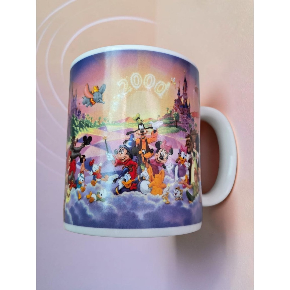 Walt Disney Mug Coffee Theme Parks 4" Celebrate the Future Land‎ to Land